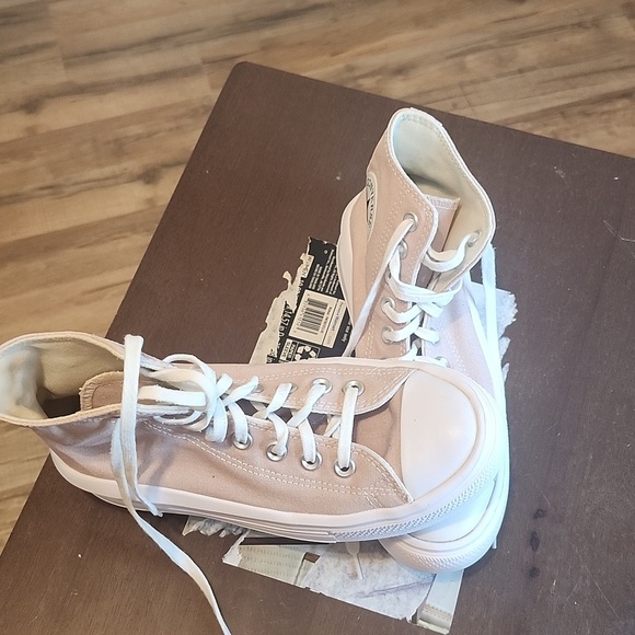 Converse Women's High-Top Sneakers - Light Gray - Picture 13 of 13